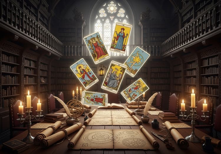 Medieval European tarot reading session showing the spread of tarot culture across continental Europe